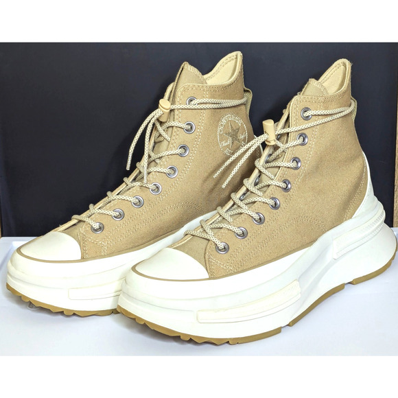 Converse Shoes Mens 8 Beige Run Star Legacy CX High Top Platform Unisex Sneaker - Picture 1 of 10